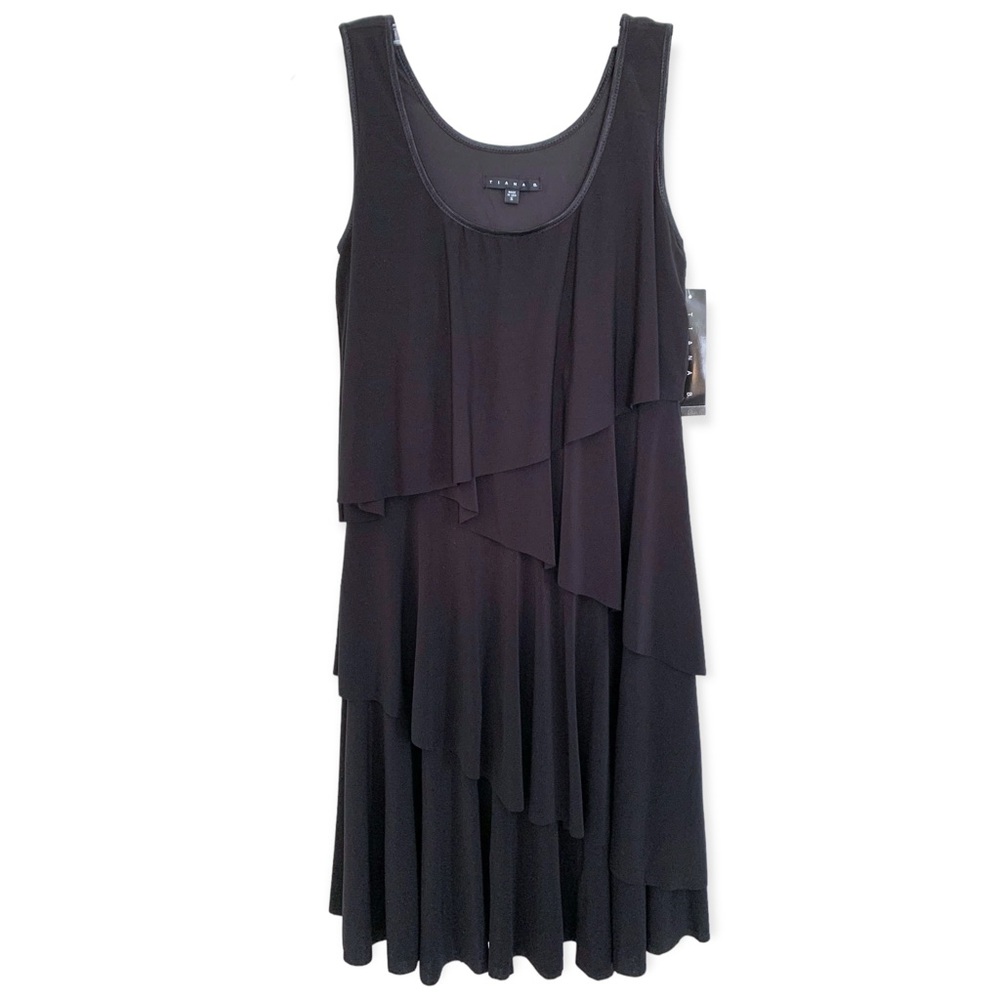 Tiana B. | NWT Tiered Layer Sheath Dress Black Size Small